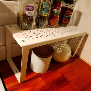 IKEA RATIONELL VARIERA White Metal Kitchen Shelf